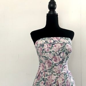 Vintage Full Length Dress w/ Corset Top
